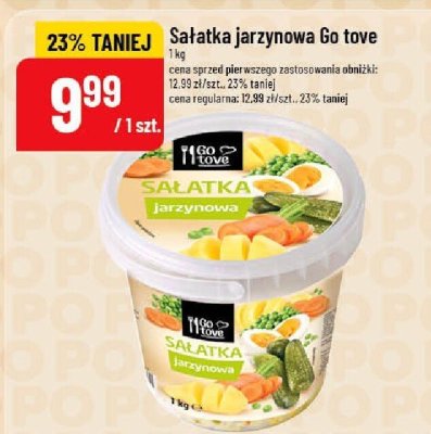 Sałatka jarzynowa Go tove promocja w POLOmarket