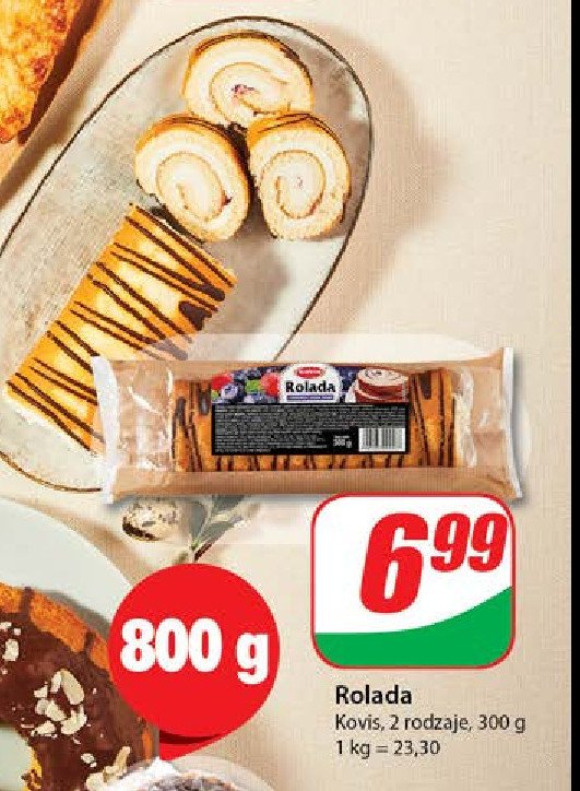 Rolada owoce lasu Kovis promocja