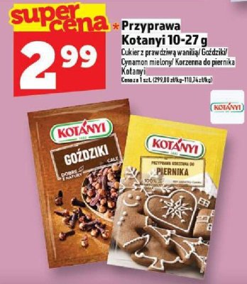Przyprawa Kotanyi Goździki 10-27 g promocja w TOPAZ