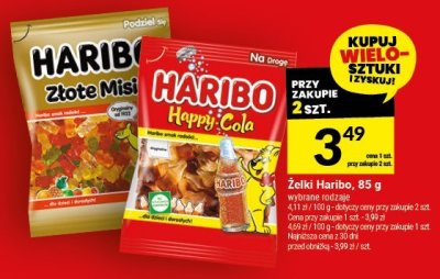 Żelki Haribo, 85 g - wybrane rodzaje promocja w Twój Market