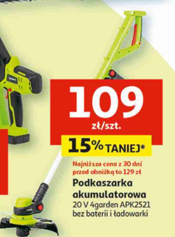 Podkaszarka akumulatorowa 20v 4GARDEN promocja