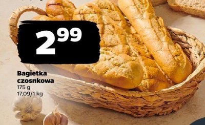Bagietka czosnkowa promocja w Netto