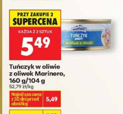 Tuńczyk w oliwie z oliwek  promocja w Biedronka