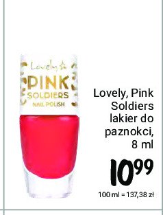 Lakier do paznokci nr 4 Lovely pink soldiers promocja