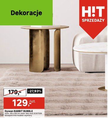 Dywan RABBIT BUBBLE wym. 80 x 150 cm, kolor: beż promocja w Leroy Merlin