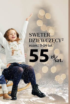 Sweter dziewczęcy 3-14 lat Auchan inextenso promocja w Auchan