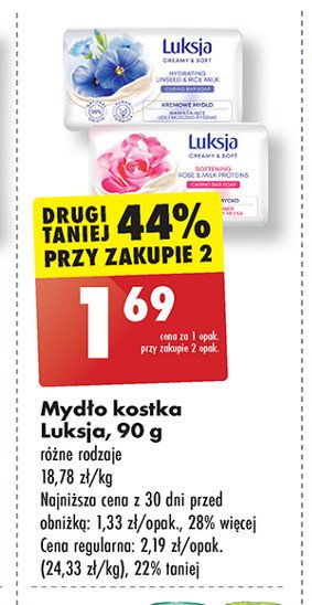 Mydło linen & rice milk Luksja creamy & soft promocja