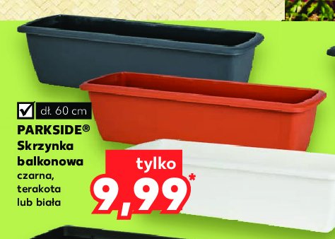 Skrzynka balkonowa czarna Parkside promocja