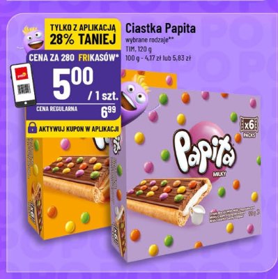 Ciastka Papita promocja w POLOmarket