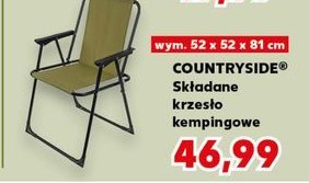 Krzesło kempingowe składane K-classic countryside promocja w Kaufland