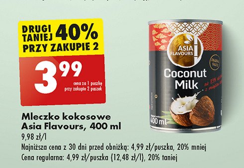 Mleczko kokosowe Asia flavours promocja