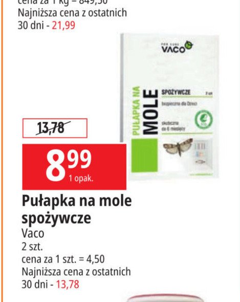 Pu艂apka na mole kuchenne Vaco promocja