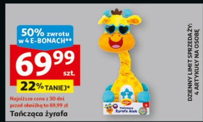 Tańcząca żyrafa promocja w Auchan