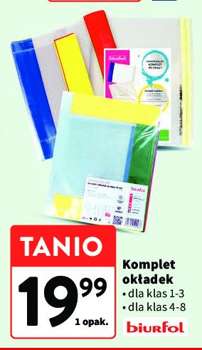 Komplet okładek do klas 4-8 Biurfol promocja