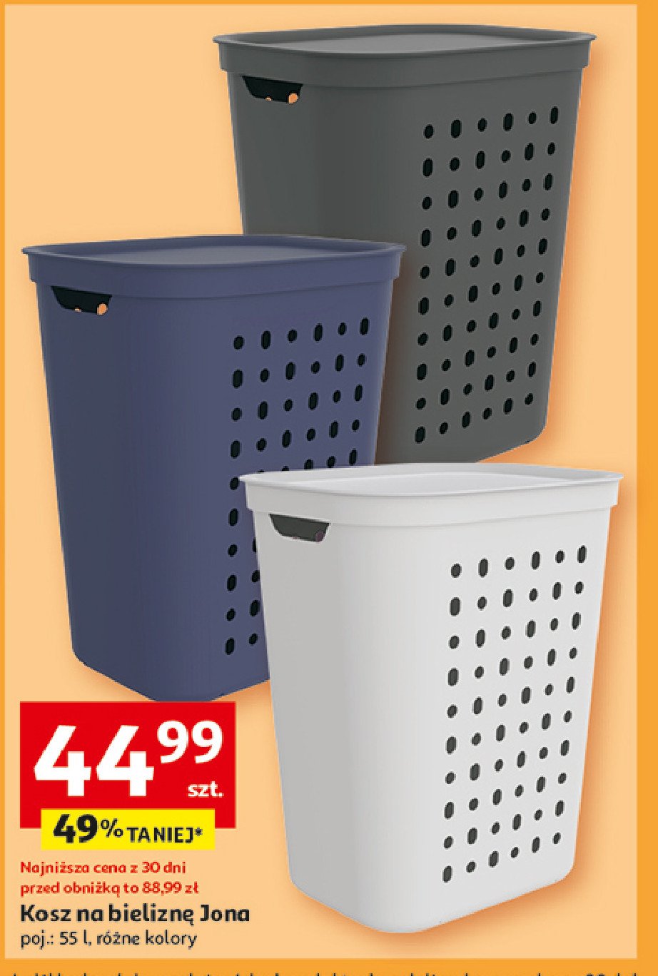 Kosz na bieliznę jona 55 l Rotho promocja w Auchan