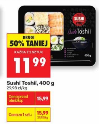 Sushi Toshii 400 g promocja w Biedronka