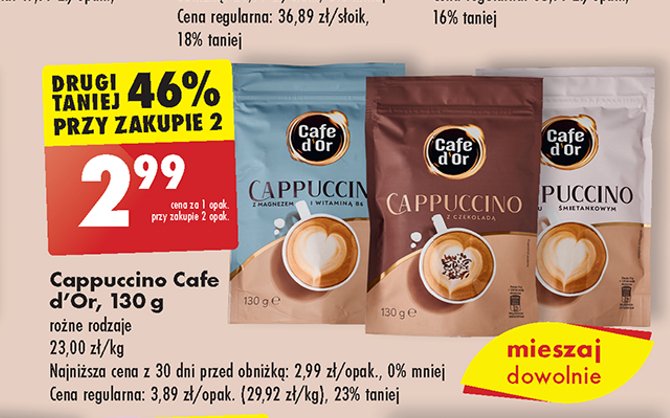 Cappuccino z magnezem Cafe d'or promocja