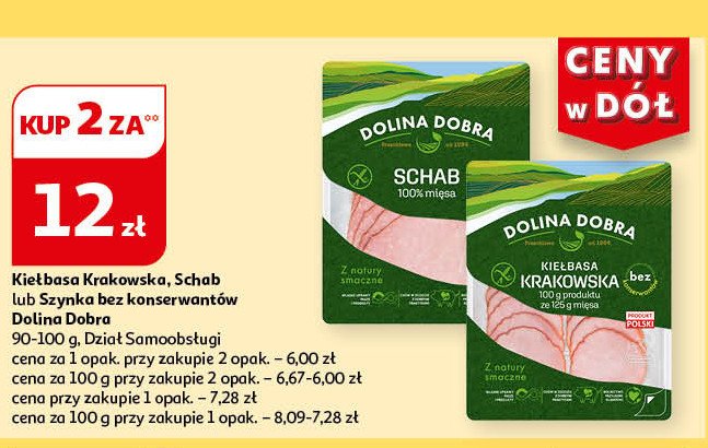 Schab 100% mięsa Dolina dobra promocja w Auchan