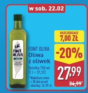 Oliwa z oliwek extra Font oliva promocja