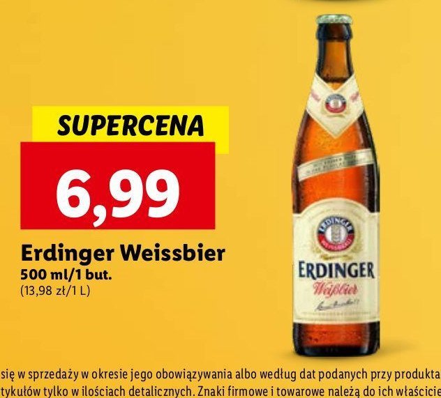 Piwo Erdinger weissbier promocja