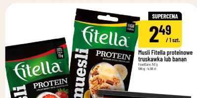 Musli proteinowe banan Fitella promocja w POLOmarket