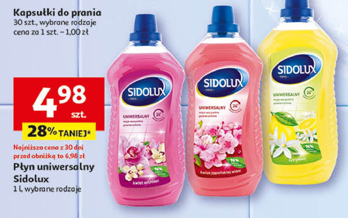 Płyn do mycia cytrynowy Sidolux uniwersalny promocja