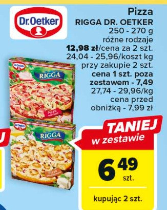 Pizza z kurczakiem Dr. oetker rigga promocja