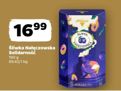 Śliwka Nałęczowska Solidarność promocja w Netto