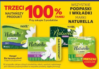 Podpaski i wkładki trzeci produkt -100% promocja w Kaufland