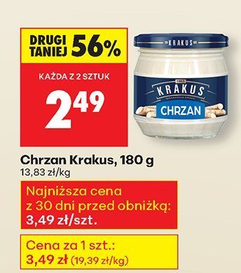 Chrzan  promocja w Biedronka