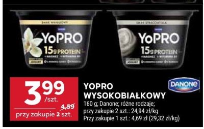 Jogurt YOPRO wysokobiałkowy Danone promocja w Stokrotka