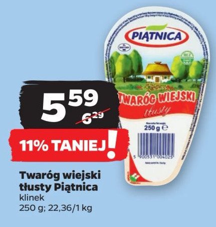 Twaróg tłusty Piątnica twaróg wiejski promocja