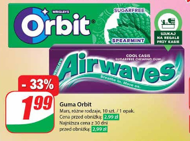 Guma do żucia cool cassis Airwaves promocja