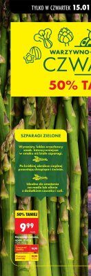 Szparagi zielone promocja w Biedronka