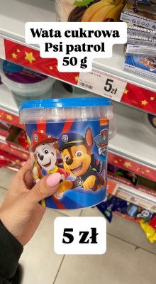 Wata cukrowa Psi Patrol 50g promocja w Dealz