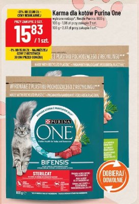 Karma dla kotów Purina One promocja w POLOmarket