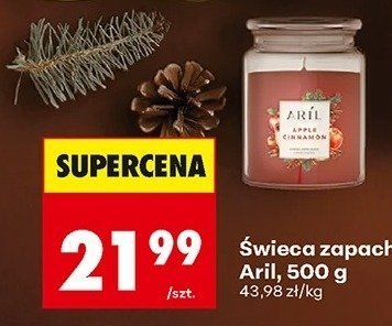 Świeca zapachowa Aril 500 g promocja w Biedronka