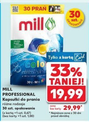 Kapsu艂ki do prania color MILL PROFESSIONAL promocja