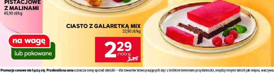 Ciasto z galaretką promocja