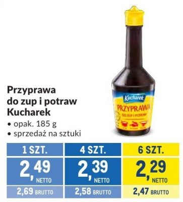 Przyprawa do zup i potraw Kucharek promocja w Makro
