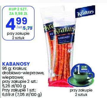 Kabanosy wieprzowe Krakus animex promocja