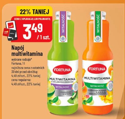 Napój multiwitamina, wybrane rodzaje 1 l promocja w POLOmarket