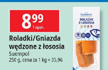 Gniazdka wędzone z łososia Suempol promocja