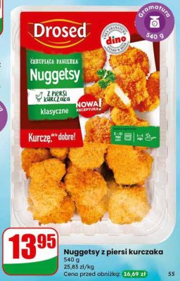 Nuggetsy z piersi kurczaka Drosed promocja w Dino