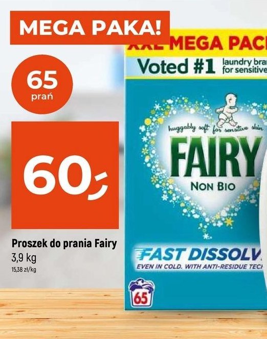 Proszek do prania Fairy promocja w Dealz