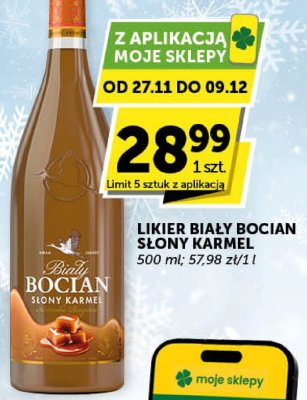 Likier Biały Bocian Słony Karmel promocja w Euro Sklep