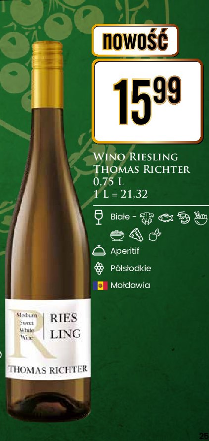 Wino Thomas richter riesling promocja
