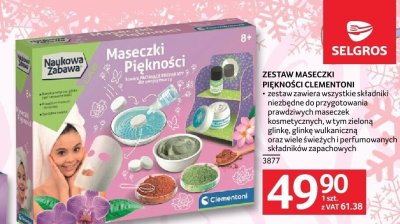 Zestaw maseczki piękności Clementoni promocja w Selgros