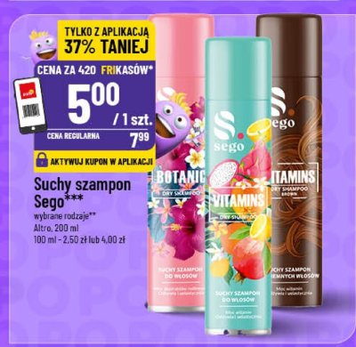Suchy szampon Sego promocja w POLOmarket