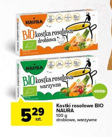 Kostka rosołowa warzywna bio Naura promocje